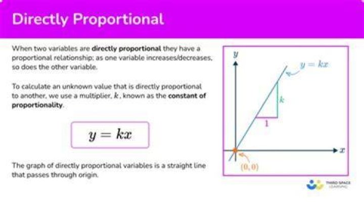 What does directly proportional mean in math