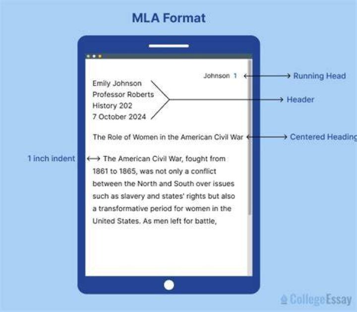 What does MLA format mean