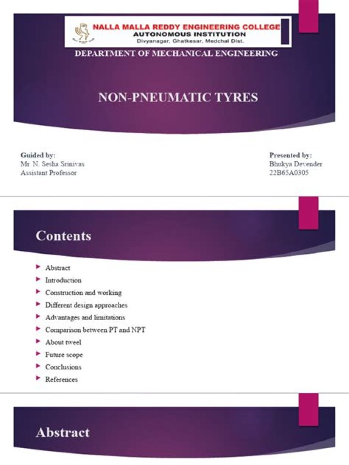 What does non pneumatic mean