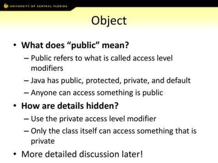 What does public class mean in Java