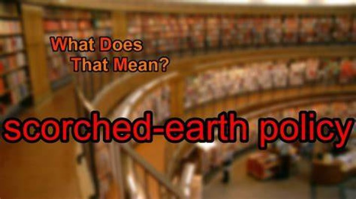 What does scorched earth mean