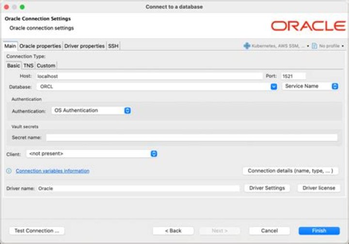 What does service name mean in Oracle