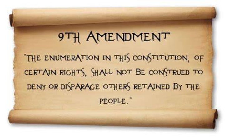 What does the 9th amendment do