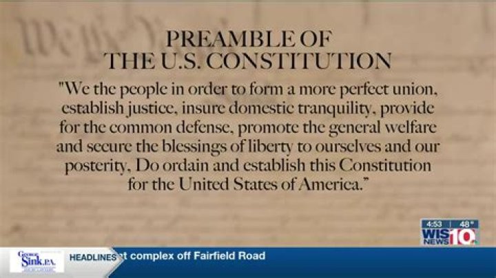 What does the preamble establish