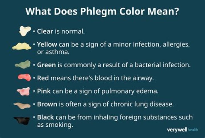 What does transparent phlegm mean