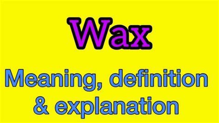 What does wax potted mean