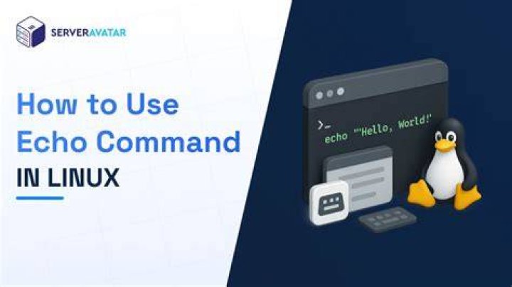 What echo command does in Linux