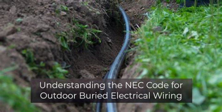 What electrical wire can be buried