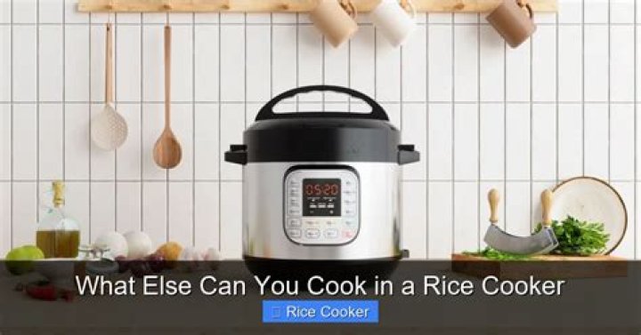 What else can rice cooker cook