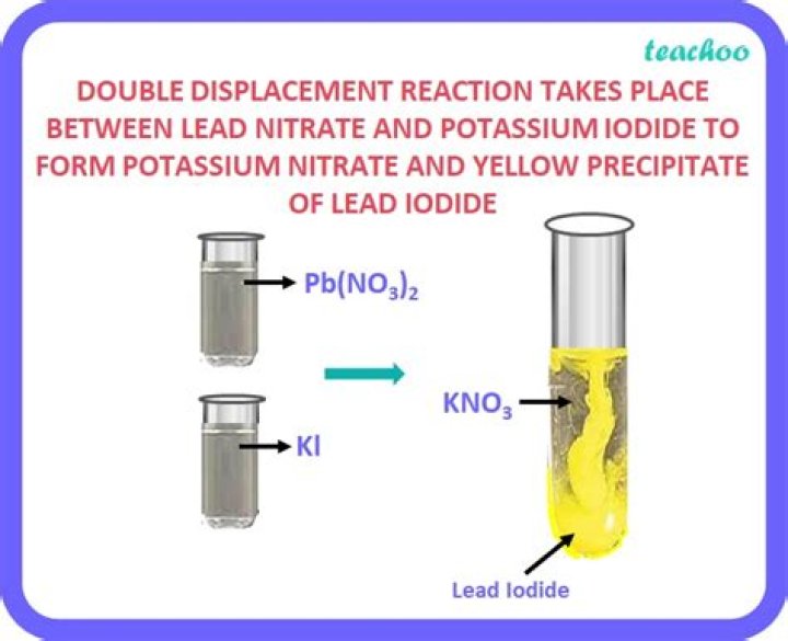 What forms a precipitate with lead
