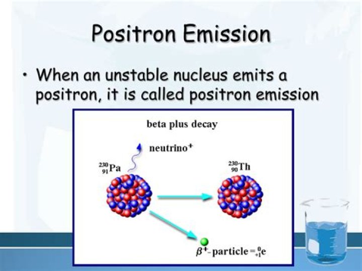 What happens during positron emission