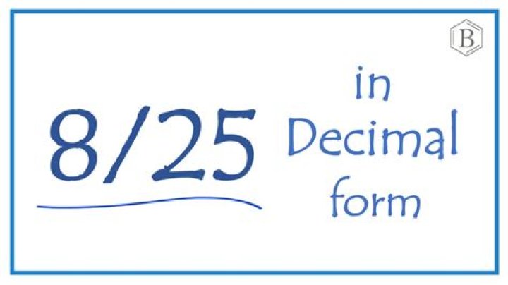 What is 7 25 as a decimal