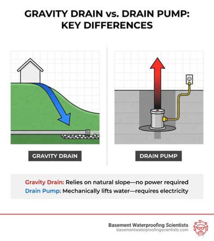 What is a gravity drain
