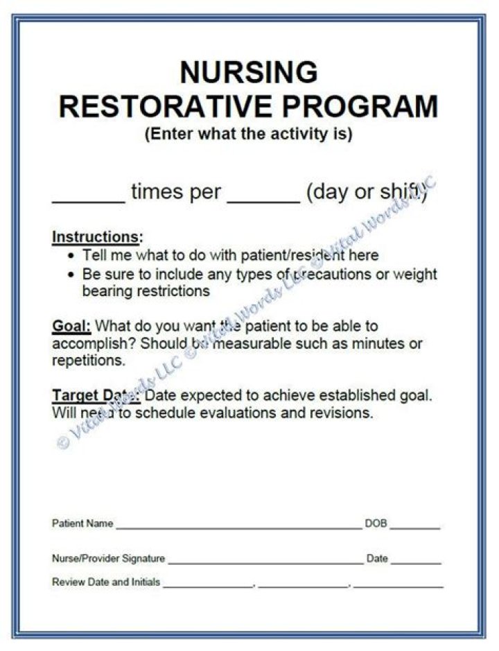 What is a restorative program