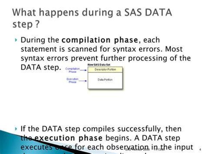 What is a SAS data step