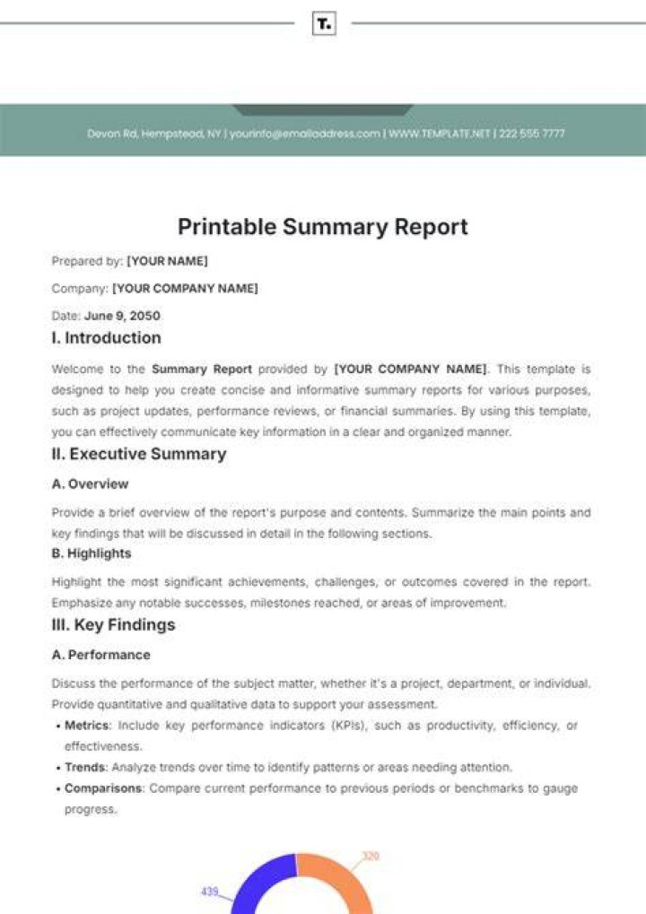 What is a title report sample