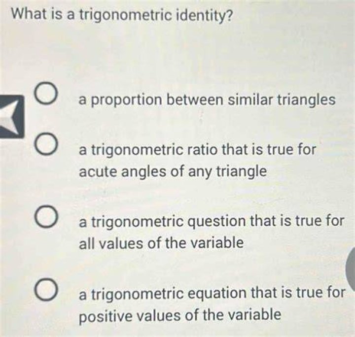 What is a trigonometric identity