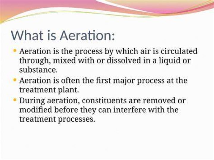 What is aeration process