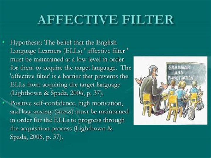 What is affective filter in language learning