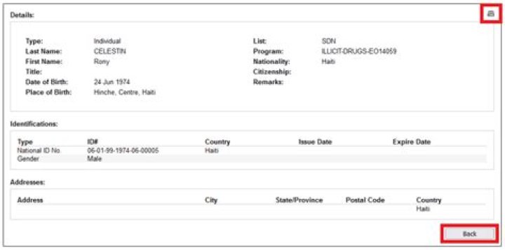 What is an OFAC report