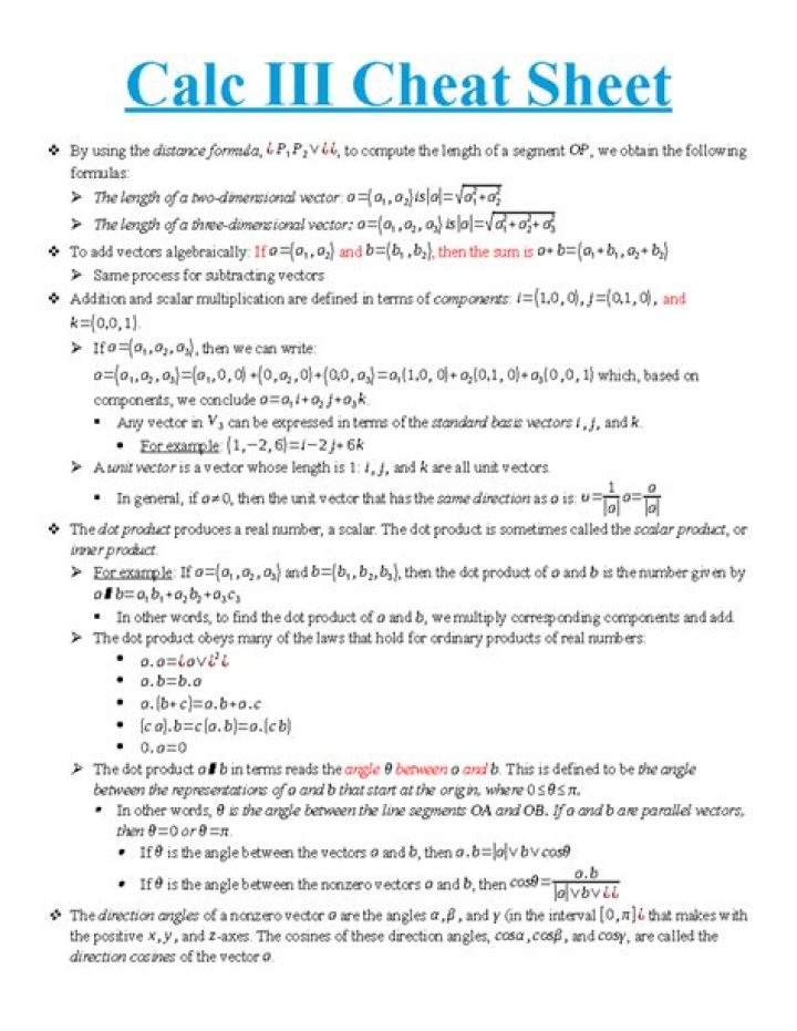 What is Calc 3 used for