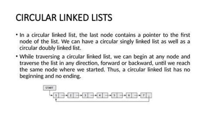 What is correct about circular linked list