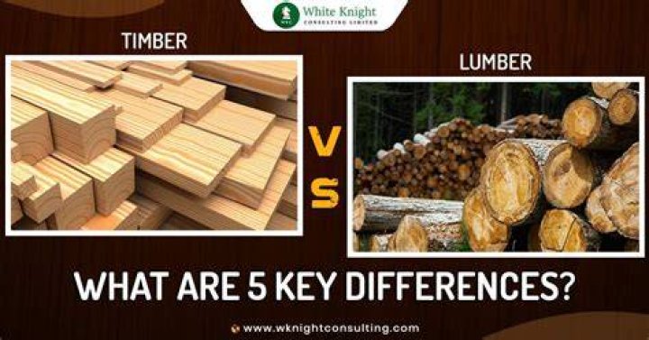 What is difference between wood and timber