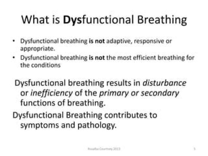 What is dysfunctional breathing