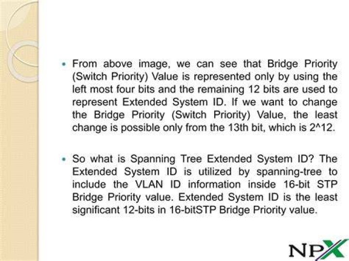 What is extended system ID in STP