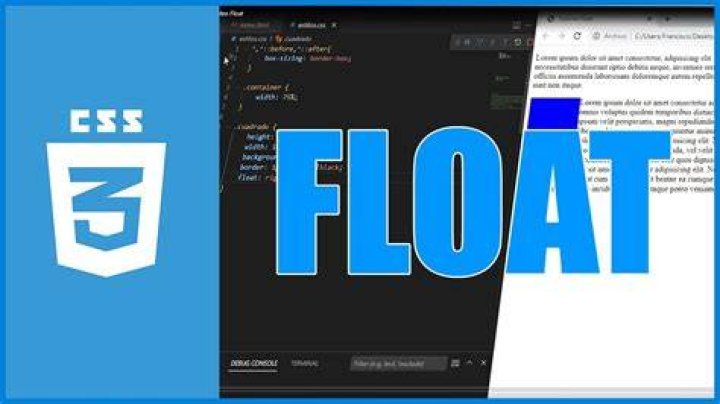 What is float left in HTML