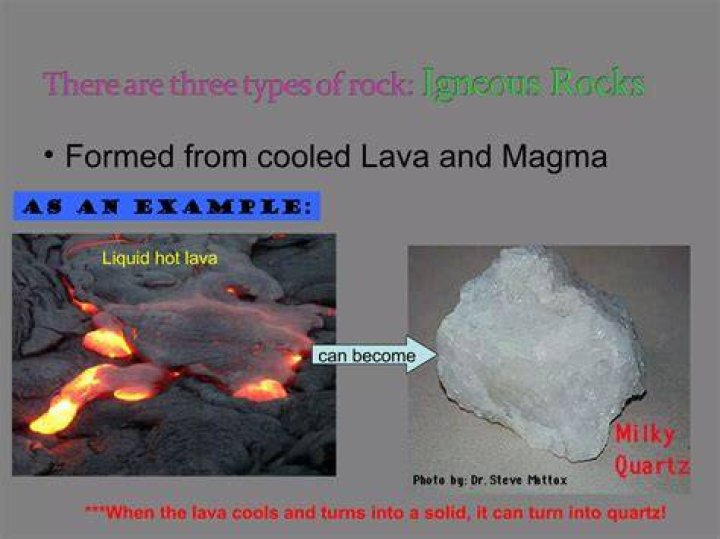 What is formed when lava cools