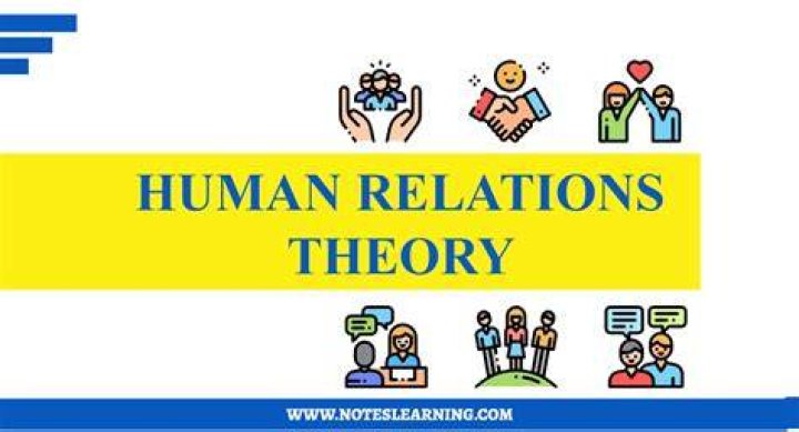 What is human relation theory PDF