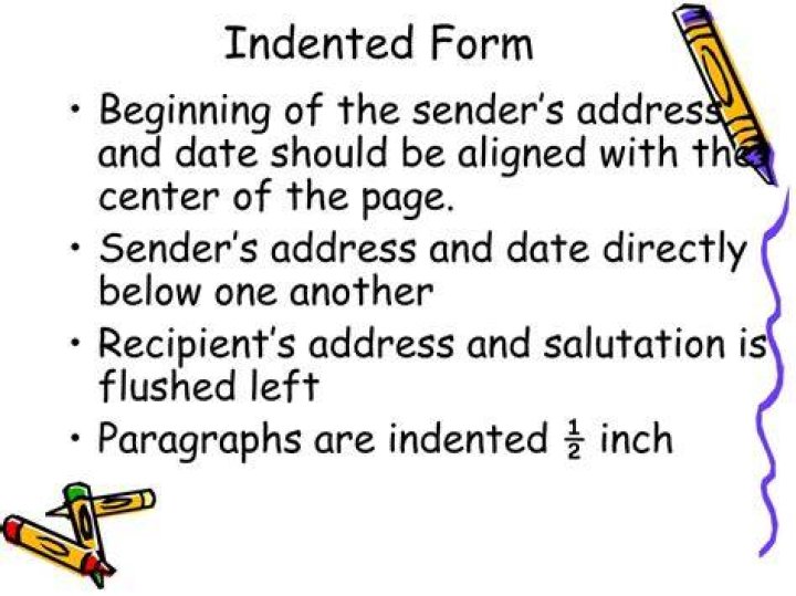 What is indented form