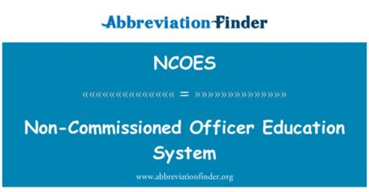 What is Ncoes stands for
