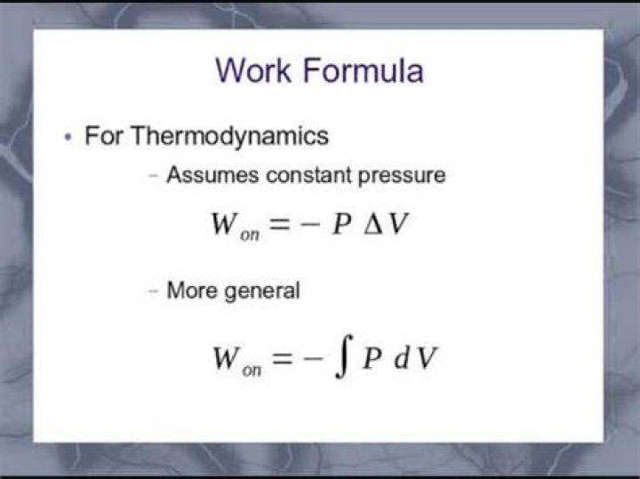 What is PdV work in thermodynamics