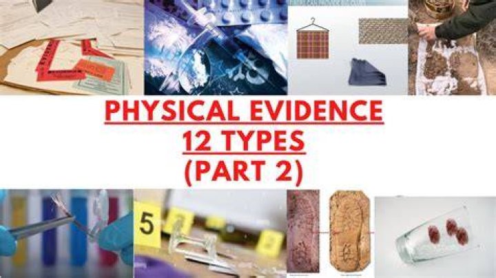 What is physical evidence list some examples