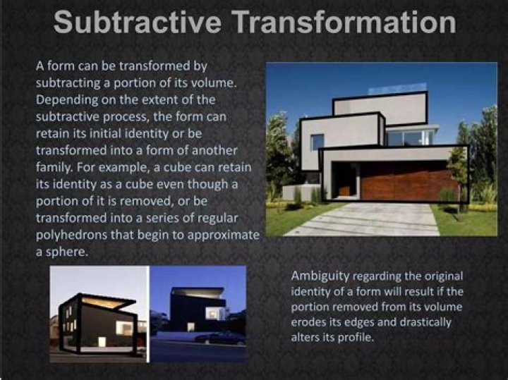 What is subtractive transformation