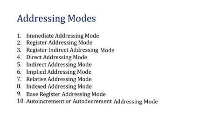 What is the addressing mode in computer architecture