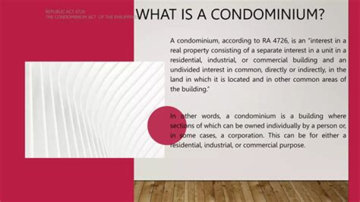 What is the Condominium Act