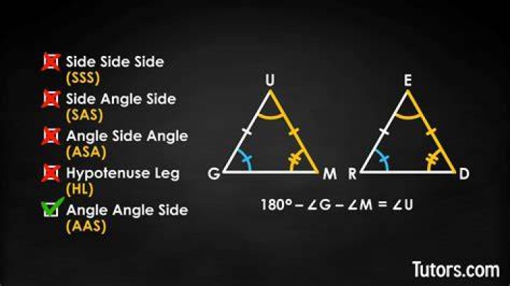 What is the difference between ASA and AAS in geometry