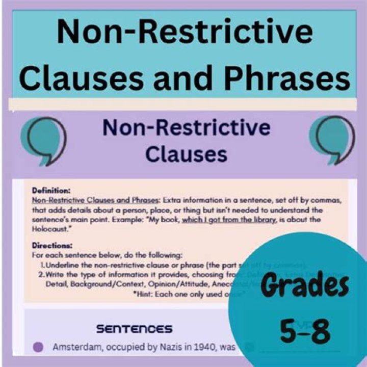 What is the difference between restrictive and non restrictive clause