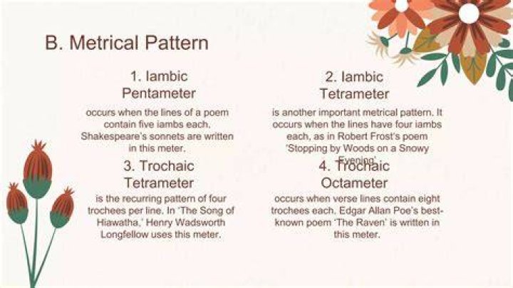 What is the metrical pattern