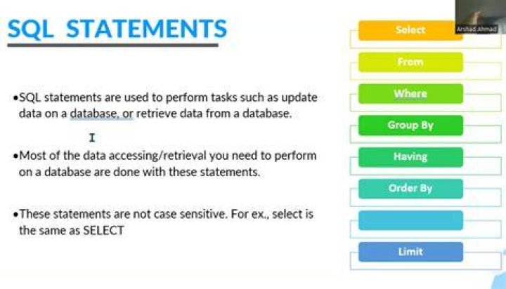 What is the return type of select statement in SQL