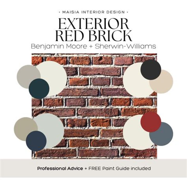 What material goes well with brick