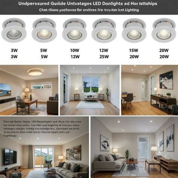 What wattage LED downlight do I need