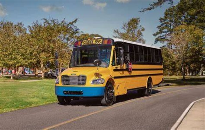 When did flat front school buses come out