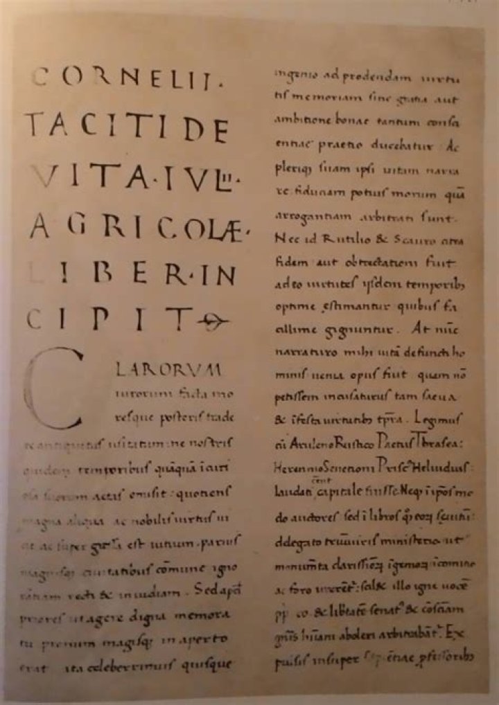 When did Tacitus write Agricola