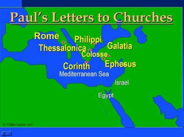 Where did Paul write his letters