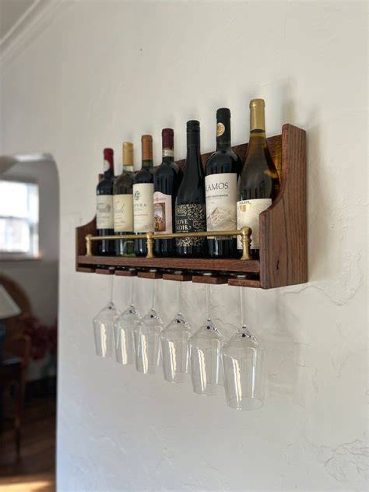 Where do you hang a wine rack