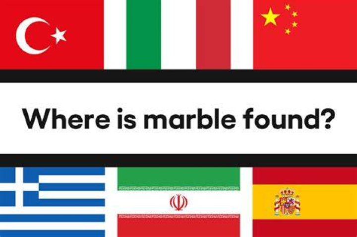 Where is pink marble found